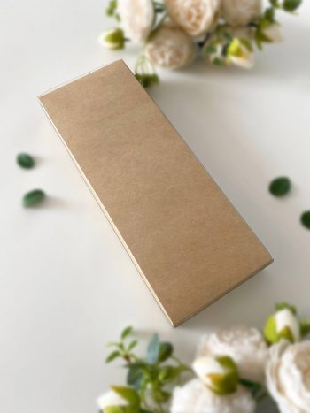 Коробка под 12 конфет с тонкими разделителями, крафт — изображение 2